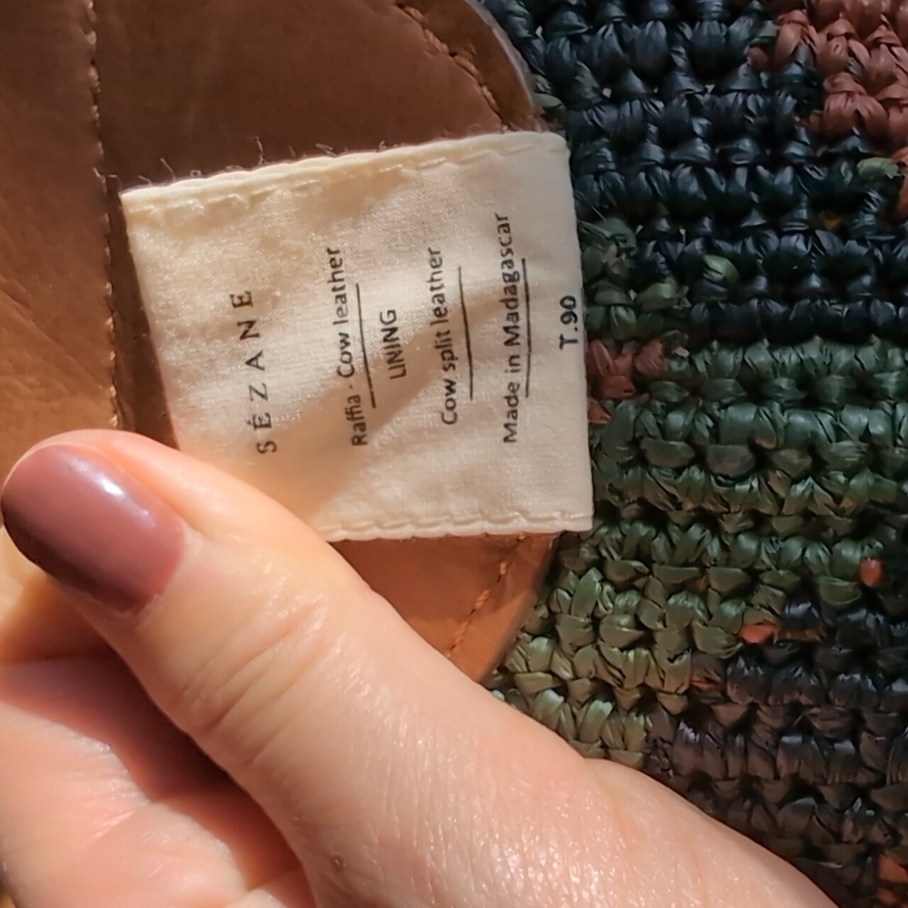 NWT Sezane Carlie Belt, Multicoloured / Khaki, Size 90 / Medium - Picture 5 of 8